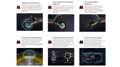 G2 Electric Scooter | 720WH Power | 48V 15Ah Battery